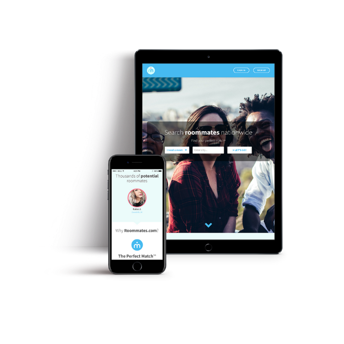 Roommates.com custom website design by SPARK Business Works